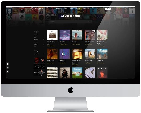 Mastering Credits Screen